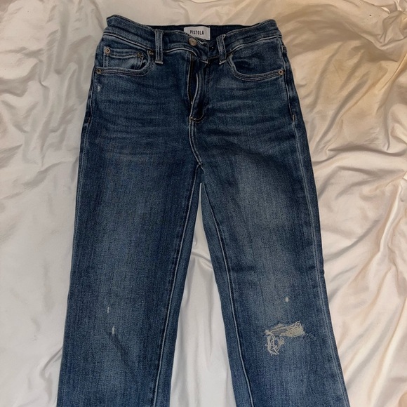 Pistola Blue Straight Leg Jeans Classic Style - Picture 1 of 5